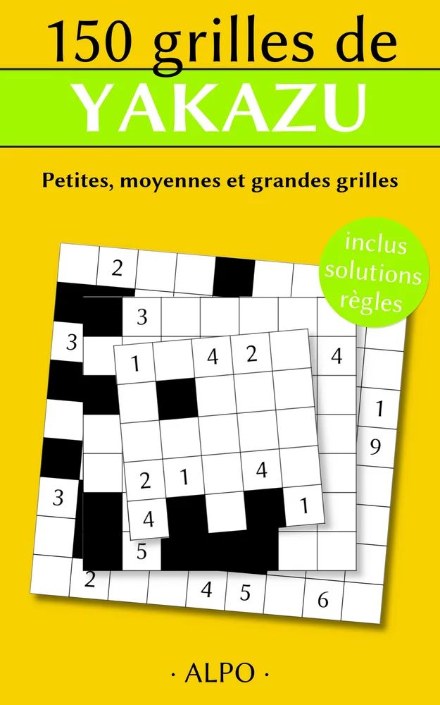 Couverture 150 grilles de Yakazu de Éric Pillet (collection Jeux)