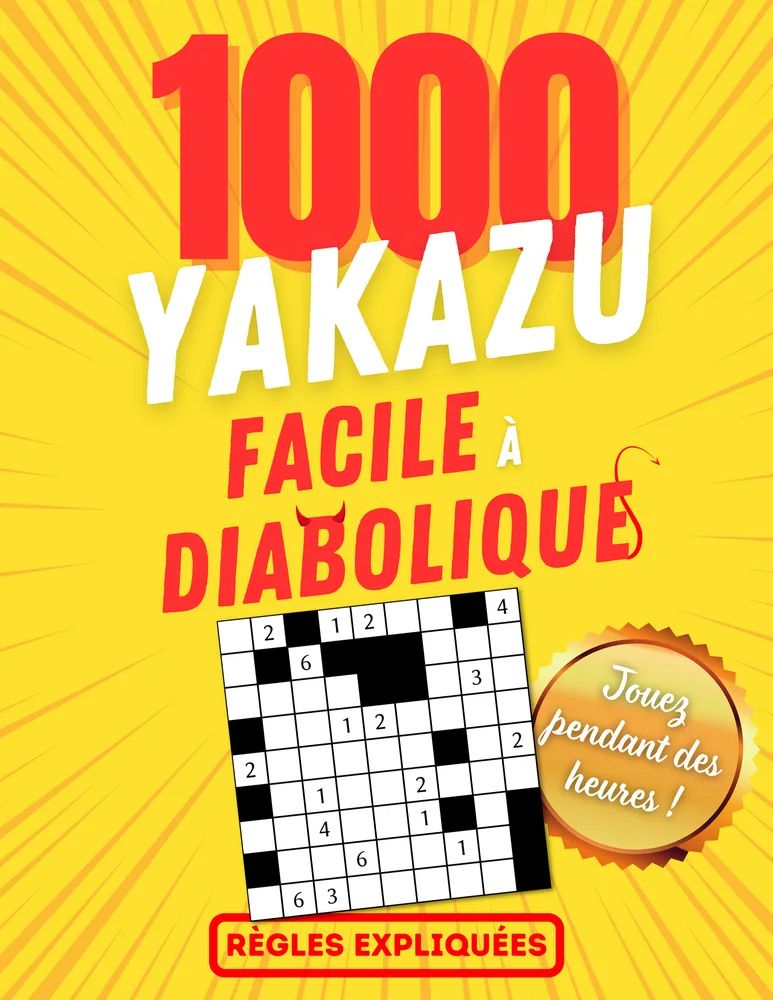 Couverture 1000 grilles de Yakazu de Élise Girard (collection Jeux)