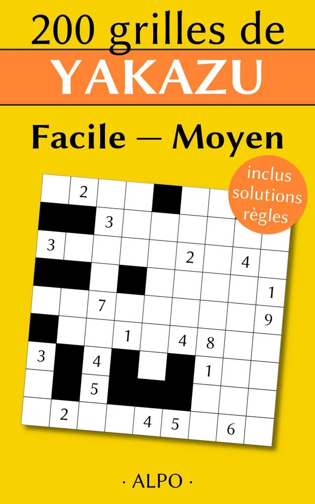 Couverture 200 grilles de Yakazu de Éric Pillet (collection Jeux)