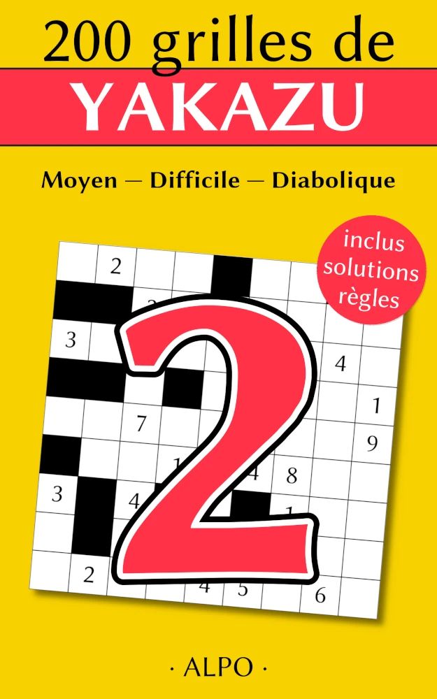 Couverture 200 grilles de Yakazu de Éric Pillet (collection Jeux)