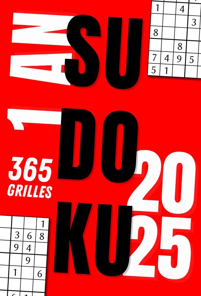 Couverture 1 an de Sudoku de Éric Pillet (collection Jeux)
