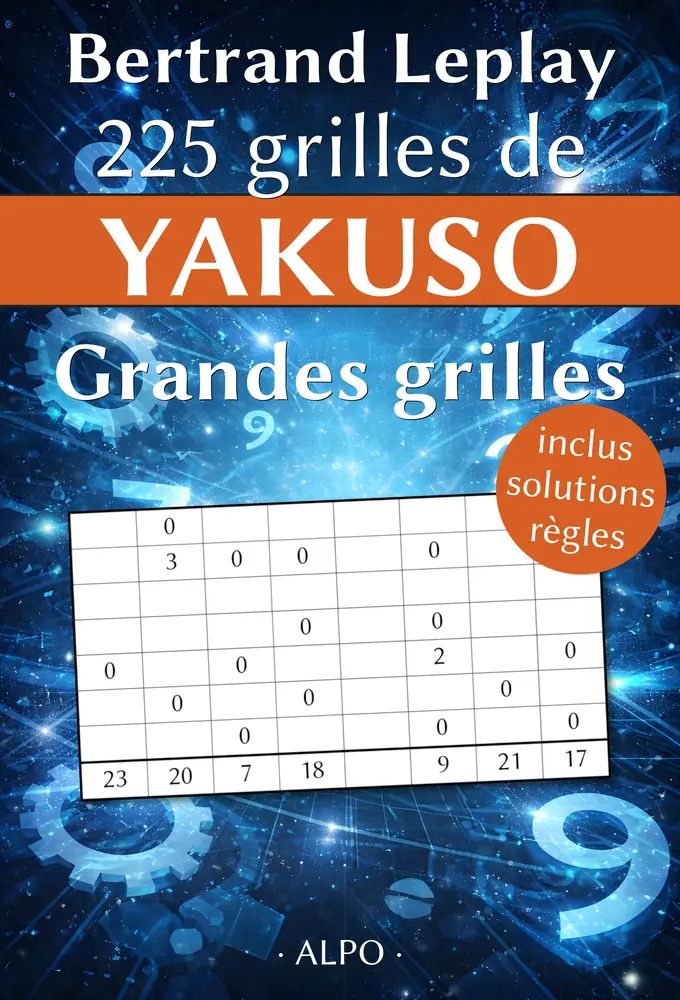 Couverture 225 grandes grilles de Yakuso de Bertrand Leplay (collection Jeux)
