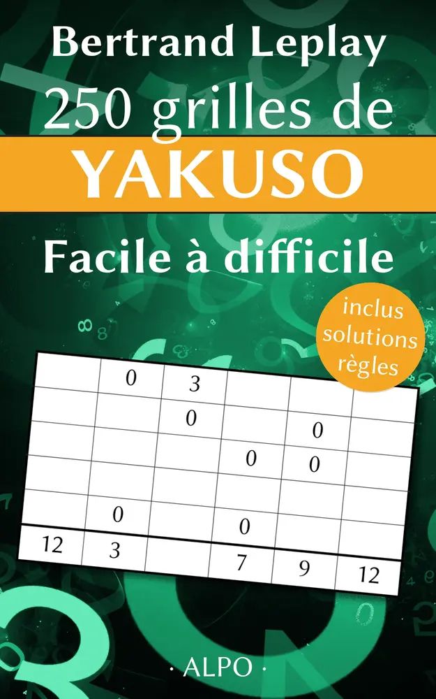 Couverture 250 grilles de Yakuso de Bertrand Leplay (collection Jeux)