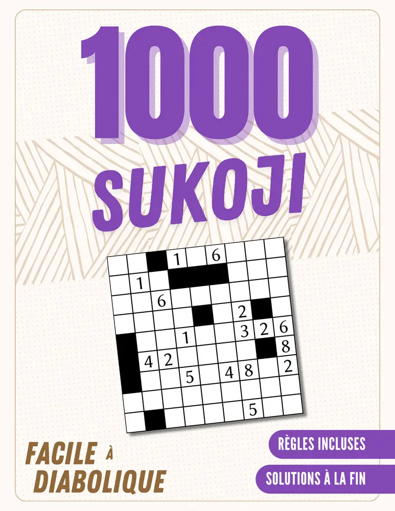 Couverture 1000 grilles de Sukoji de Éric Pillet (collection Jeux)