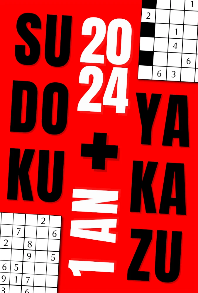 Couverture 1 an de Sudoku et Yakazu de Éric Pillet (collection Jeux)