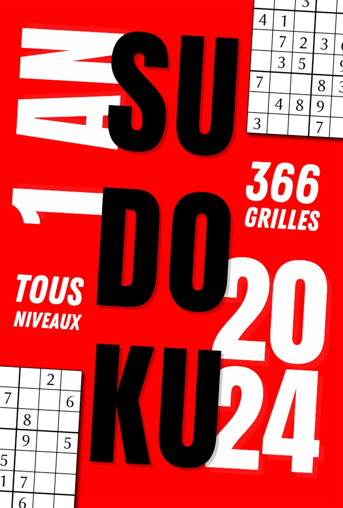 Couverture 1 an de Sudoku de Éric Pillet (collection Jeux)